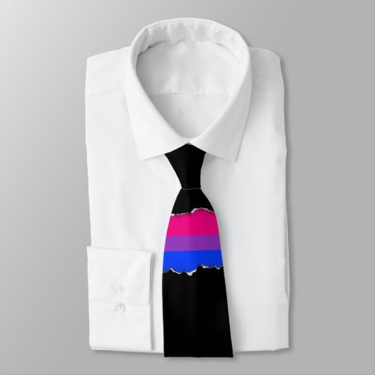 Cravate Drapeau de la fierté bisexuelle (Attaché)