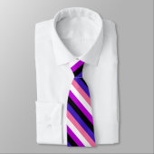 Cravate Drapeau de la fierté de la fluidité du genre (Attaché)