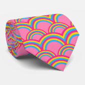 Cravate Drapeau de la fierté de la transexualité / motif a (Roulé)