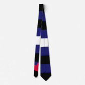 Cravate Drapeau de la Fierté en cuir (Dos)