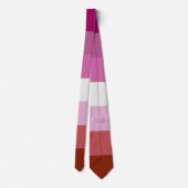 Cravate - Drapeau de la fierté lesbienne (Dos)