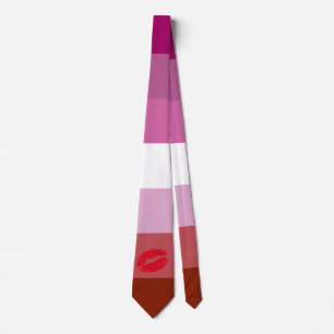 Cravate Drapeau de la fierté lesbienne