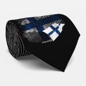 Cravate Drapeau de la Finlande (Roulé)
