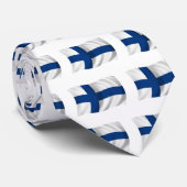 Cravate Drapeau de la Finlande (Roulé)