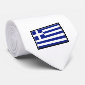 Cravate Drapeau de la Grèce (Roulé)
