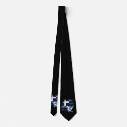Cravate Drapeau de la Grèce (Dos)