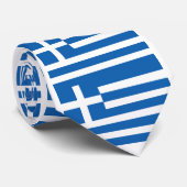 Cravate Drapeau de la Grèce (Roulé)