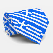 Cravate Drapeau de la Grèce motif personnalisé (Roulé)