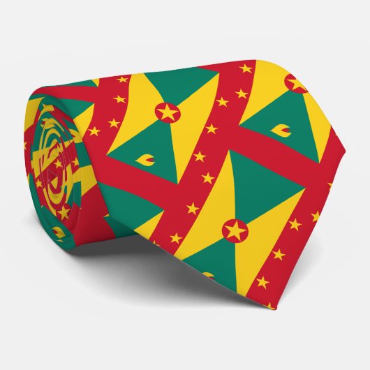 Cravate Drapeau de la Grenade (Roulé)
