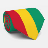 Cravate Drapeau de la Guinée (pays africain) (Roulé)