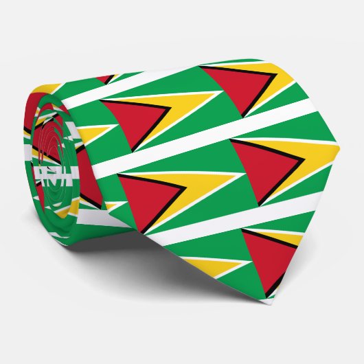 Cravate Drapeau de la Guyane (Roulé)