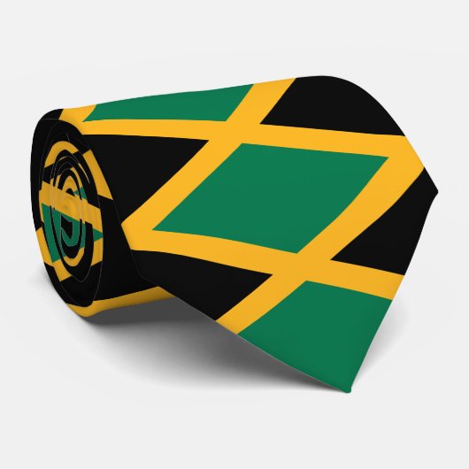 Cravate Drapeau de la Jamaïque (Roulé)