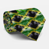 Cravate drapeau de la Jamaïque, drapeau de la Jamaïque, (Roulé)