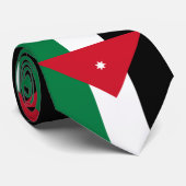 Cravate Drapeau de la Jordanie (Roulé)