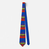 Cravate Drapeau de la Laponie (Noël) (Sami) (Laplander) (Devant)