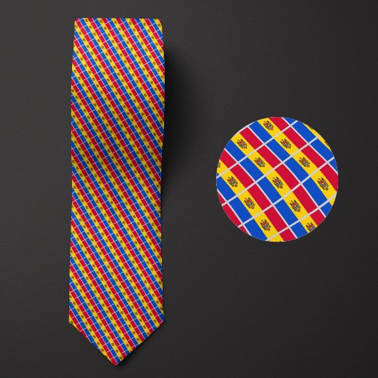 Cravate Drapeau de la Moldavie Motif
