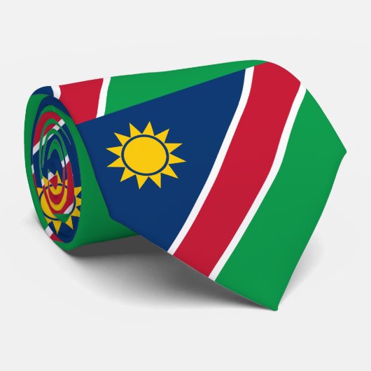 Cravate Drapeau de la Namibie (Roulé)