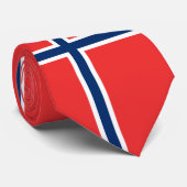 Cravate Drapeau de la Norvège (Roulé)