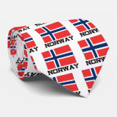 Cravate Drapeau de la Norvège (Roulé)