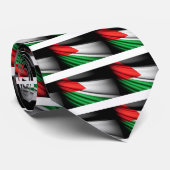 Cravate Drapeau de la Palestine (Roulé)
