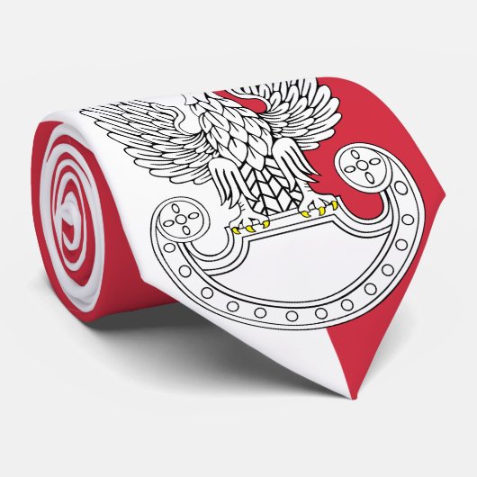 Cravate Drapeau de la Pologne (Roulé)