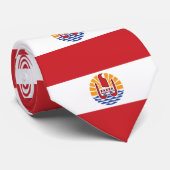 Cravate Drapeau de la Polynésie française (Roulé)