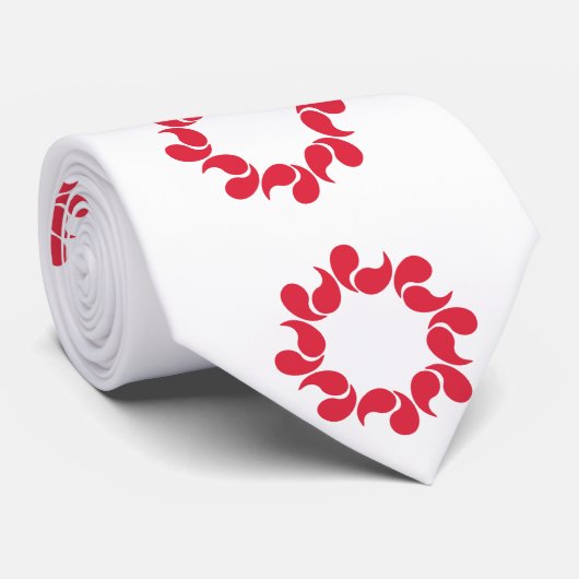 Cravate Drapeau de la préfecture de Saitama, Japon (Roulé)