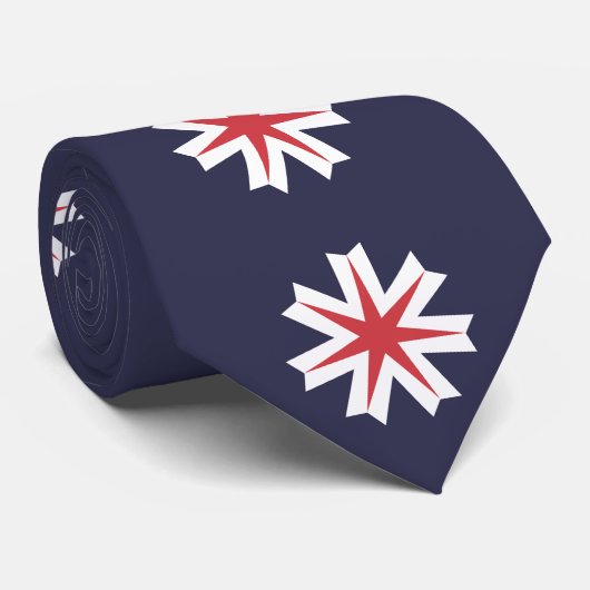 Cravate Drapeau de la préfecture d'Hokkaido, Japon (Roulé)