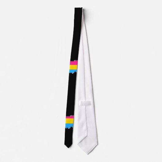Cravate Drapeau de la Pride Pansexual (Dos)