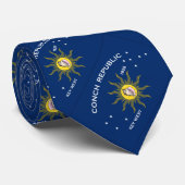 Cravate Drapeau de la République de conque (Roulé)