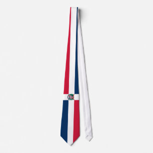 Cravate Drapeau de la République Dominicaine
