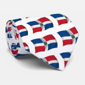 Cravate Drapeau de la République Dominicaine (Roulé)