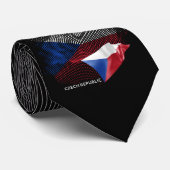 Cravate Drapeau de la République tchèque (Roulé)