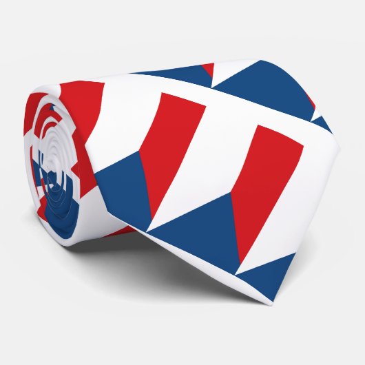 Cravate Drapeau de la République tchèque (Roulé)