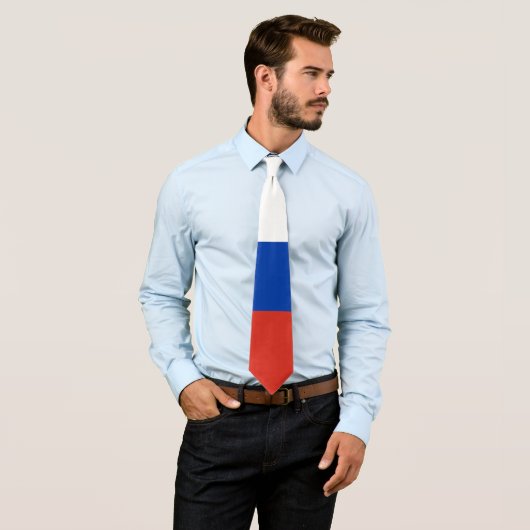 Cravate Drapeau de la Russie (En situation)