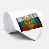 Cravate Drapeau de la Russie qui flotte (Roulé)