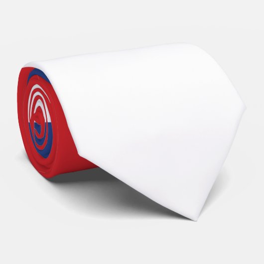 Cravate drapeau de la Serbie (Roulé)