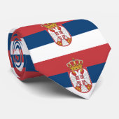 Cravate Drapeau de la Serbie (Roulé)