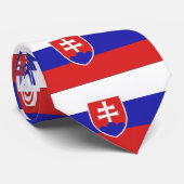 Cravate Drapeau de la Slovaquie (Roulé)