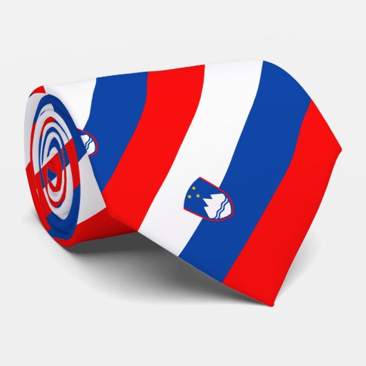 Cravate Drapeau de la Slovénie (Roulé)