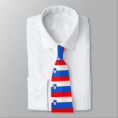 Cravate Drapeau de la Slovénie (Attaché)