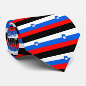 Cravate drapeau de la Slovénie (Roulé)