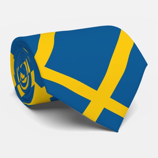 Cravate Drapeau de la Suède (Roulé)