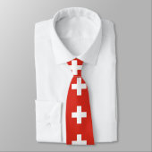 Cravate Drapeau de la Suisse (Attaché)