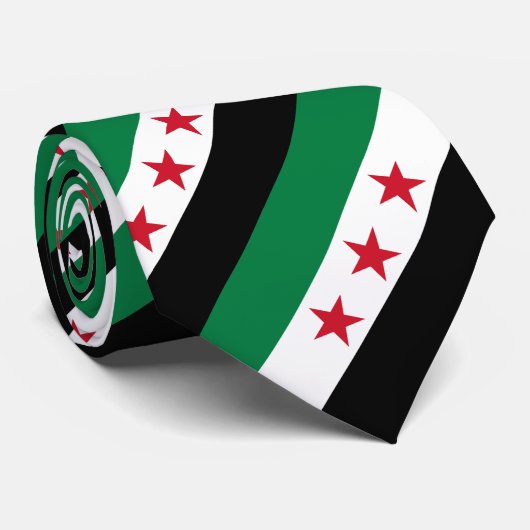 Cravate Drapeau de la Syrie (Roulé)