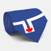 Cravate Drapeau de la ville de Toronto (Canada) (Roulé)