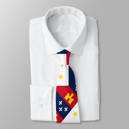 Cravate Drapeau de l'Acadiana (Attaché)