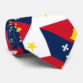 Cravate Drapeau de l'Acadiana (Roulé)