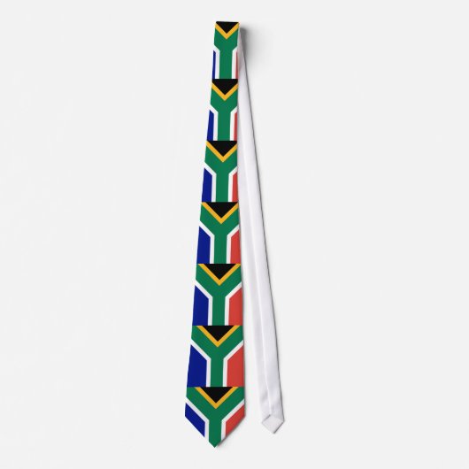 Cravate Drapeau de l'Afrique du Sud (Devant)