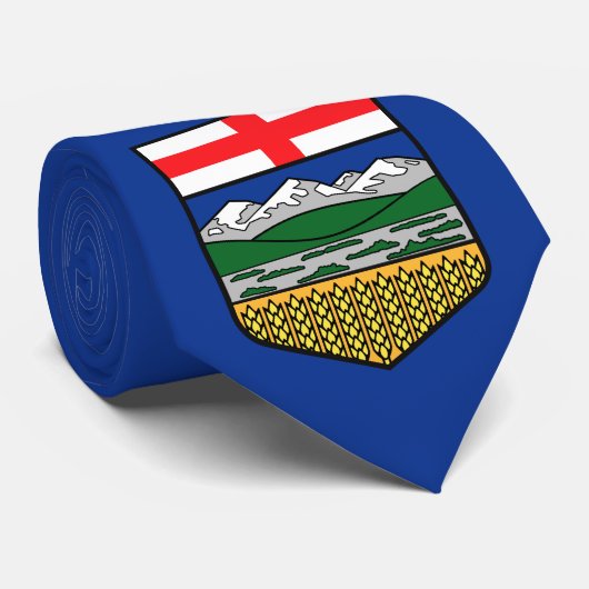 Cravate Drapeau de l'Alberta (Roulé)